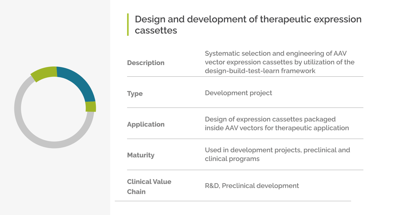 Design and development of therapeutic expression cassettes